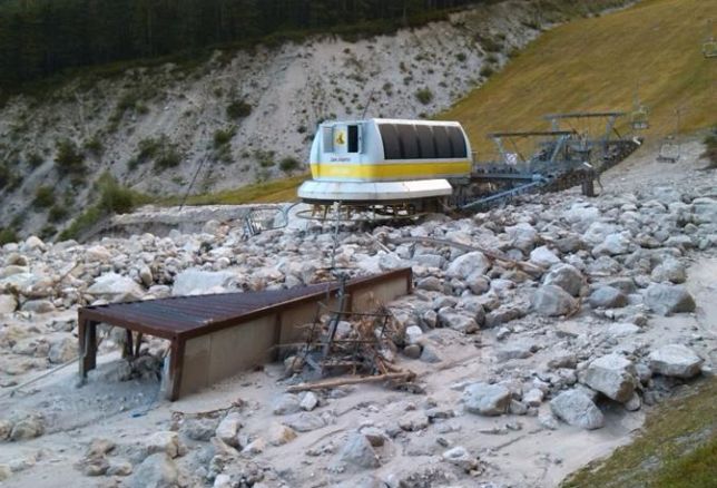 Cadore un temporale e 4 frane.smottamenti, morti